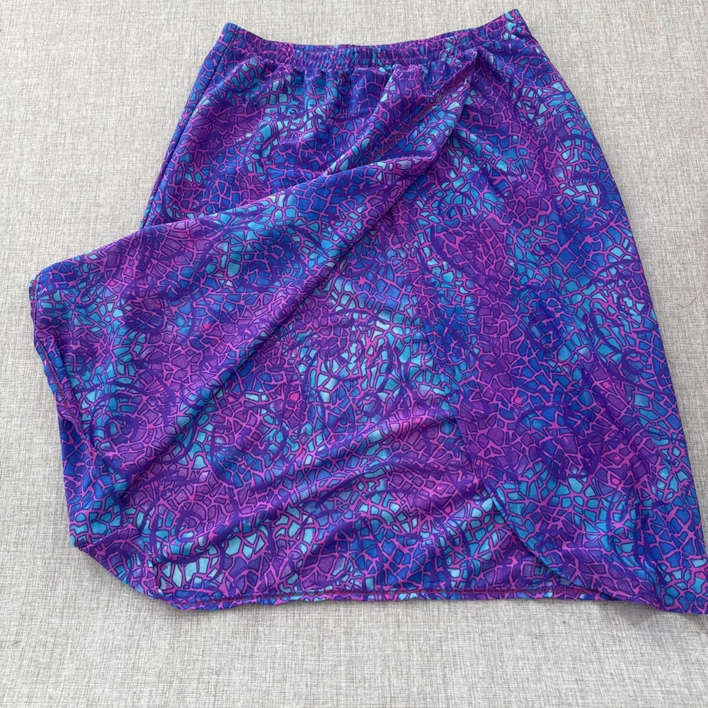Vintage Jantzen Swimsuit Coverup Skirt Women's Medium Colorful 80s 90s USA Made - Picture 6 of 8